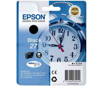 Tusz EPSON 27BK Black 350str. C13T27014012